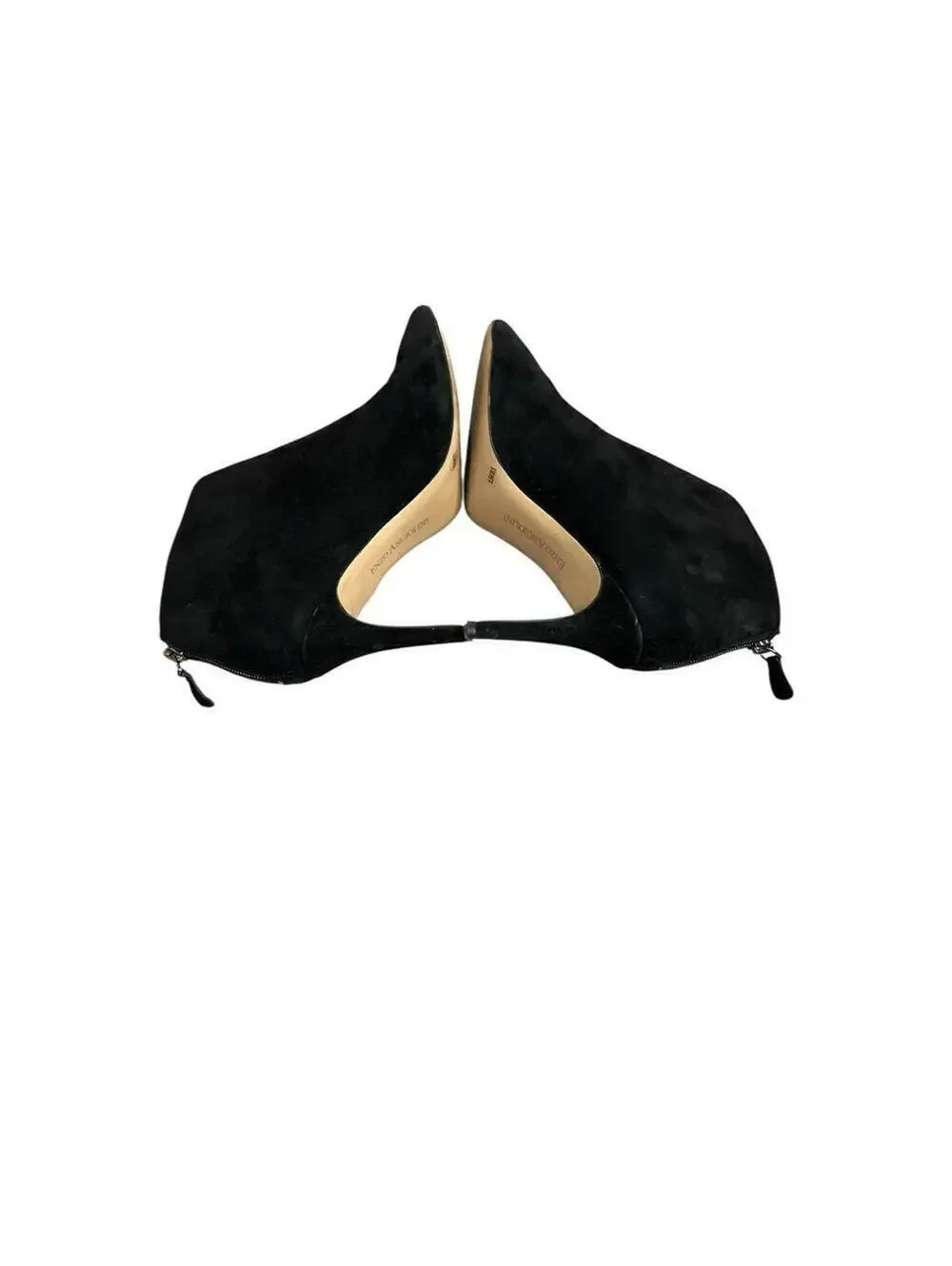 Enzo Angiolini Ruthely Black Suede Pointy Toe Boots Booties Sz 8.5